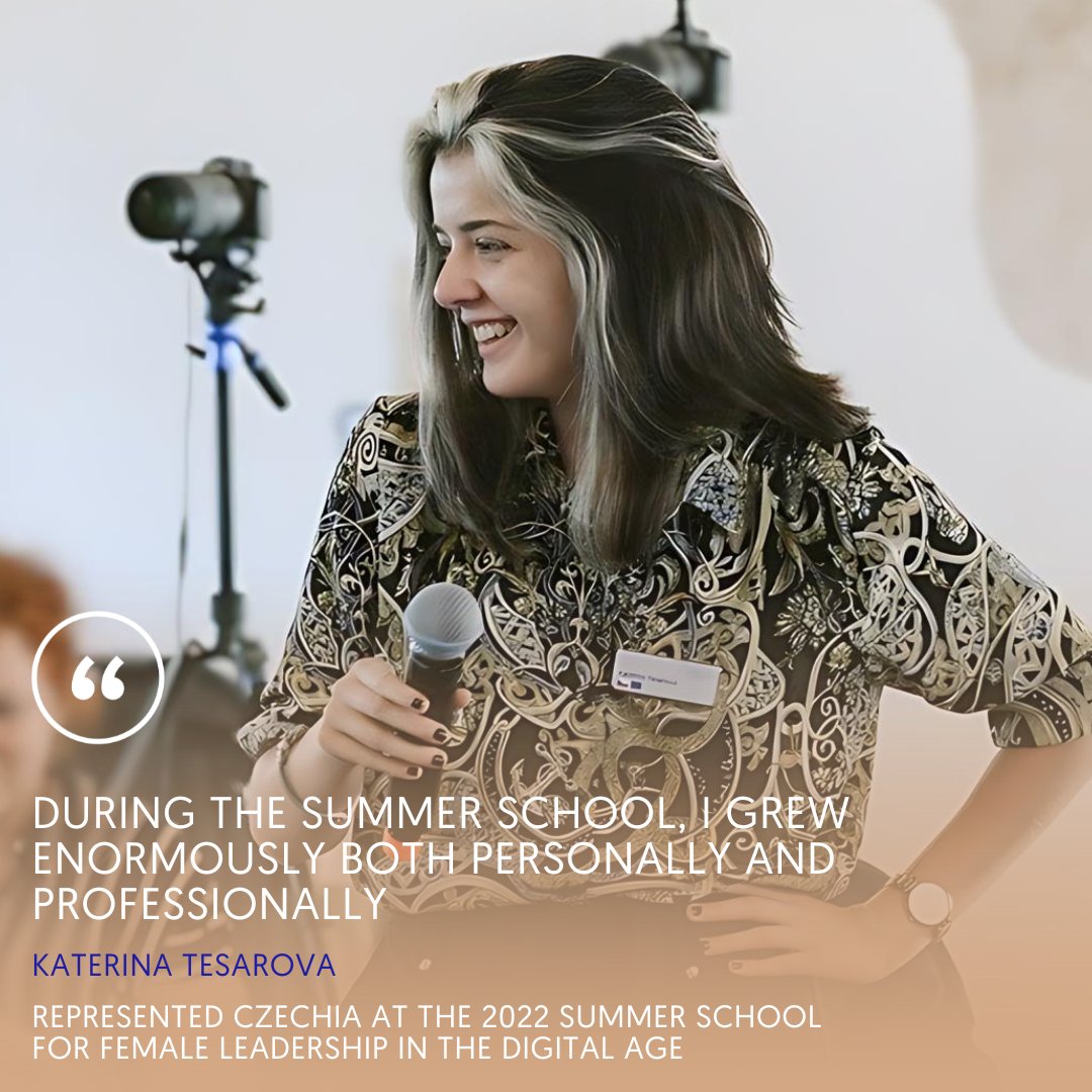🌟 'During the Summer School, I grew enormously both personally and professionally,” shares Katerina Tesarova from Czechia, reflecting on her experience at the 2022 Summer School in Prague. Apply to become one of our #NextGenChangeMakers by April 30! 🔗 europeanleadershipacademy.eu