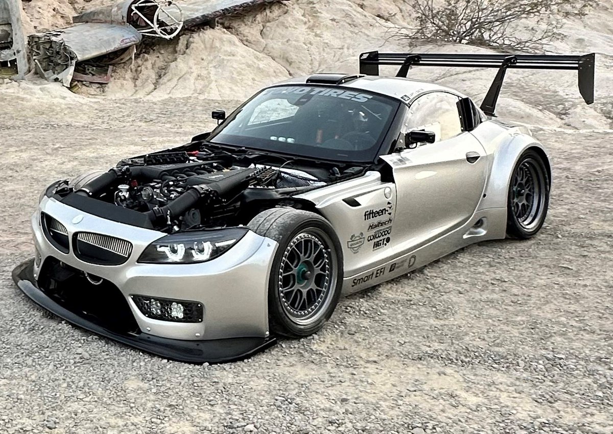 Jason Bacon's 2012 BMW Z4 (E89) GT3 features a GMS Stage 3 M120 V12 engine built by Gooichi Motors. What are your thoughts on this Mercedes-powered BMW race car?!