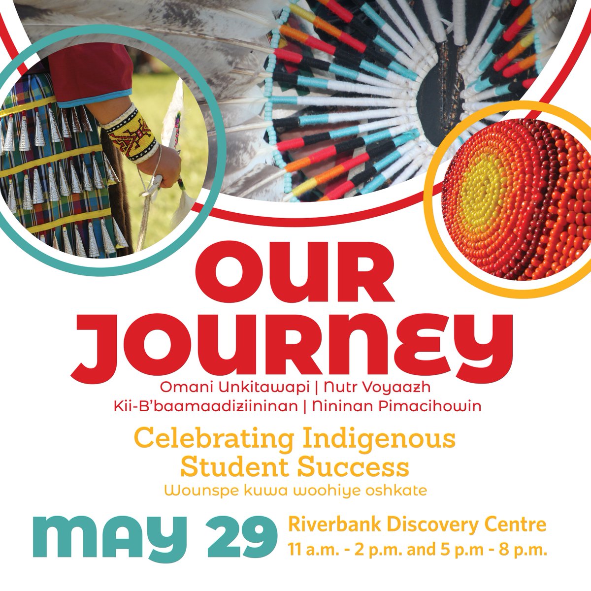 Join us as we celebrate First Nation, Métis and Inuit student achievements in education. Students will be honoured through ceremony and tradition. There will be a BBQ during the day and feast in the evening for friends and family. Visit assiniboine.net/ourjourney