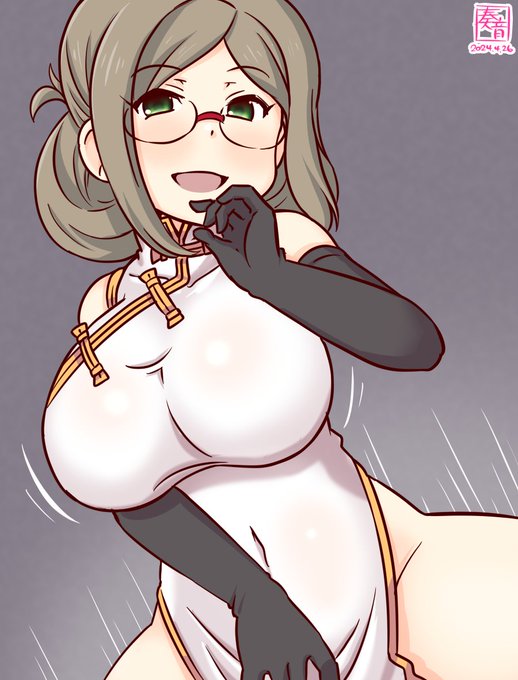 「提督、横になっては?
 後の事はこの香取にお任せください♥」

#艦これ版真剣お絵描き60分一本勝負_20240426
#香取 