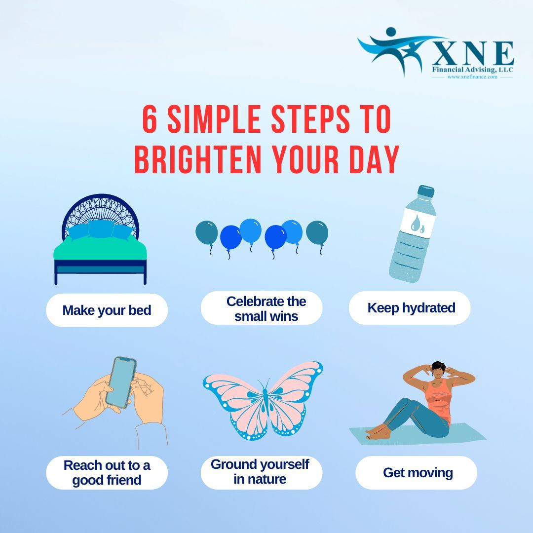 Weekend magic is incoming! ✨ Let's make every moment count with these 6 simple steps to brighten your days ahead!💆‍♀️

📌Need help with your taxes? Click the link below, and we'll kickstart the process, no matter where you are in the U.S.!

Link: buff.ly/3SDwRLe

#TeamXNE