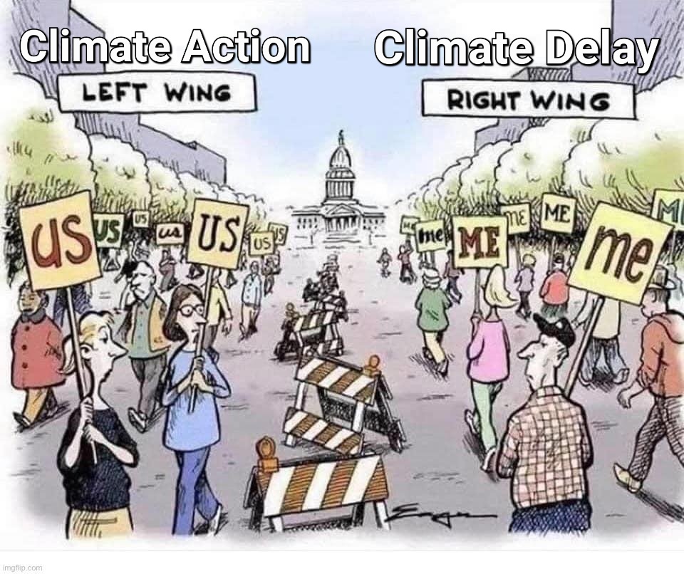 The innately selfish care little for the suffering of others, and see other people's gains as their own losses, even when shown evidence that's rarely the case. Their fear and ignorance make them attack anything they see as a threat to their hard-won lifestyles. #ClimateAction