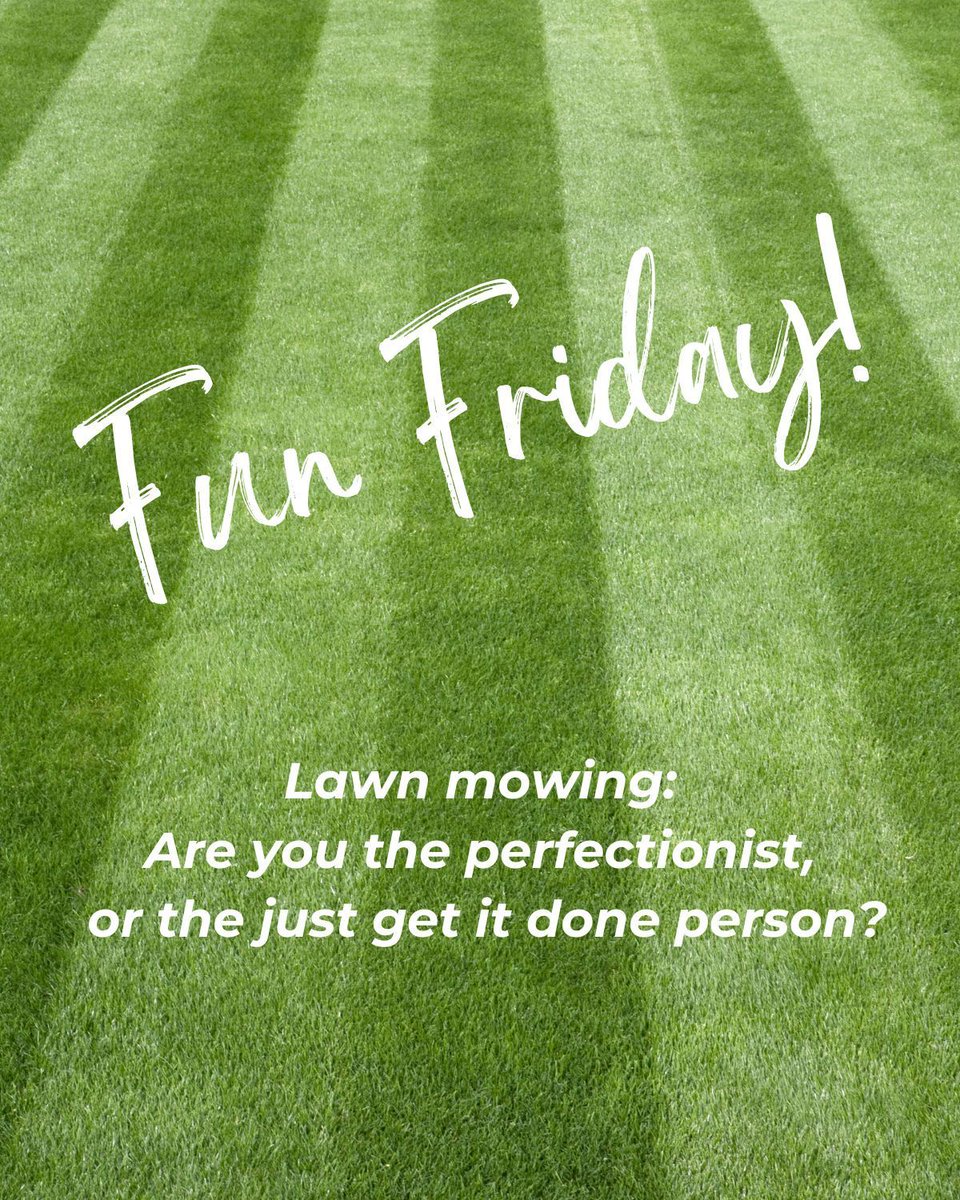 Who does the mowing in the family? Perfection or just get it done? Nothing like the smell of freshly mown grass! 😁

#FunDayFriday #FridayFun #HancockCountyIn #NewPalestine #LoveGod  #NewPalestineChurch #EastIndy #BRCC
