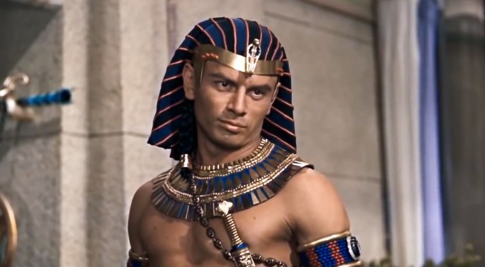 Yul Brynner in, The Ten Commandments (1956)