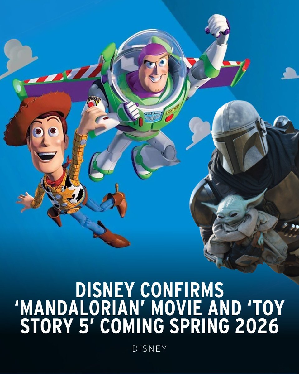 Things are really buzzing now! 🔥

Credits - @IMDb

#TheMandalorian #ToyStory5 #ComingSoon #AnimatedSeries #AnimatedMovies #TomHanks #WallaceShawn #JonFavreau #PedroPascal #AiringSoon #Movies #HollywoodNews #MoviesNews #Imdb #MoviesNow