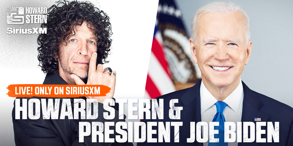 RIGHT NOW: @HowardStern sits down with @POTUS Joe Biden. Tune in for their 1-on-1 interview only on @SiriusXM! ➡️ sxm.app.link/HSlisten