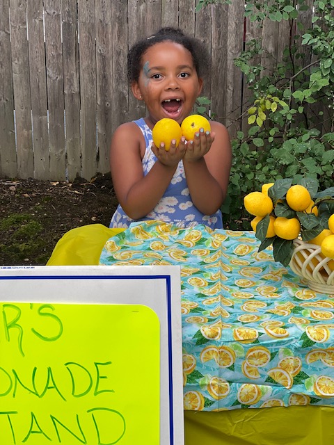 Thank you to kid volunteers! And thank you to all the kids who volunteer their time and energy to crowdfund!  This is Harper who ran a lemonade stand to raise funds for new shoes for local kids.🍋🧡 We love to see kids helping out other kids! #VolunteerAppreciation