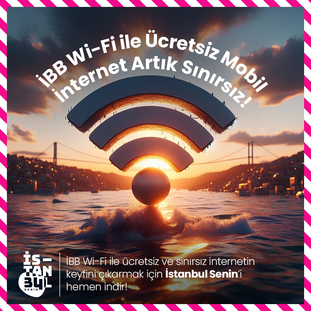 İBB Wi-Fi ile ücretsiz mobil internet artık sınırsız! İBB Wi-Fi ile ücretsiz ve sınırsız internetin keyfini çıkarmak için aşağıdaki linki tıkla, İstanbul Senin’i hemen indir! istanbulsenin.istanbul/#download #İstanbulSenin #İstanbulSeninDesteğin #İBBWifi