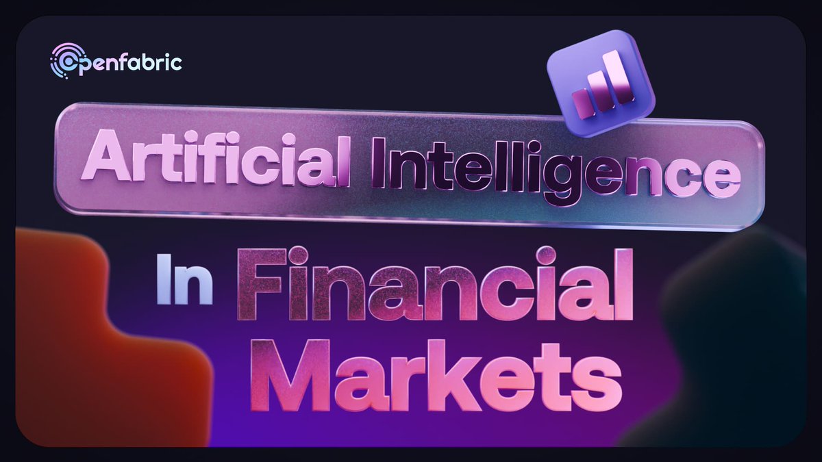 AI in financial markets 📊. Instead of relying solely on human judgement, AI algorithms analyze massive amounts of data, spotting patterns that might escape human notice. ℹ️ Read more: openfabric.ai/blog/artificia… #Finance #Ai #LayerAI