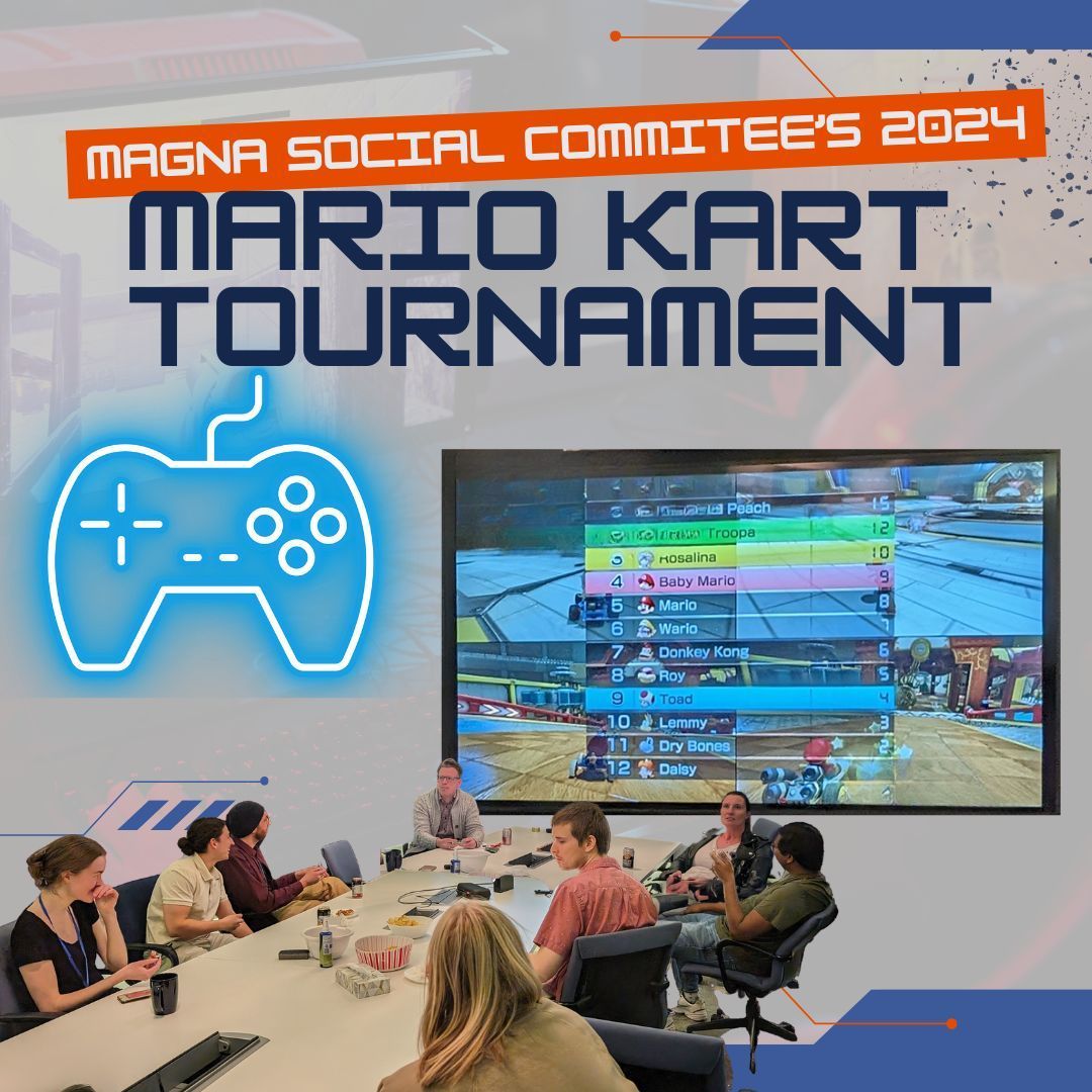 🎮 We swapped blueprints for blue shells for an epic Mario Kart Tournament at MAGNA!🥇 Congratulations to Peter! Training left-handed, hanging upside down, and blind-folded turned out to be the winning strategy! #TeamBuilding #MAGNAEngineering #Wastewater #Stormwater