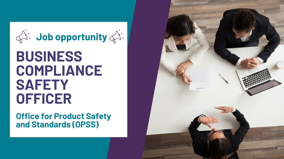 The Office for Product Safety and Standards (OPSS) is looking for a Business Compliance Safety Officer. Help regulate UK construction products and improve safety standards. Competitive salary. Apply by May 17! More info: tradingstandards.uk/practitioners/…