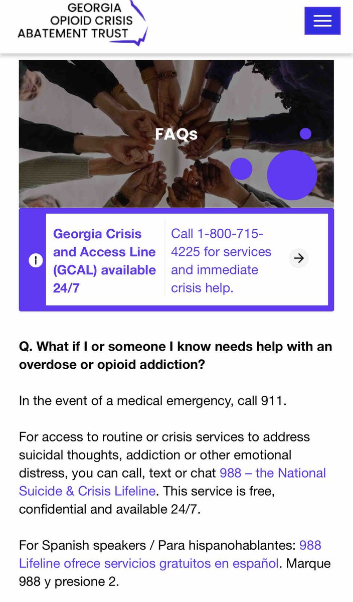Happy Friday!! Have you visited the FAQ page on the Georgia Opioid Trust website? If not, check it out before you apply for a grant opportunity, it could be helpful! For more information please visit, gaopioidtrust.org/faqs/