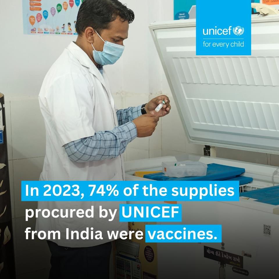 With its high quality and competitive cost, globally, India is one of the leading suppliers of vaccines and syringes. Since 2016, UNICEF has procured $4.6bn worth of goods and services from India i.e., $580m on average annually. In 2023 alone, 74% of the supplies procured were…