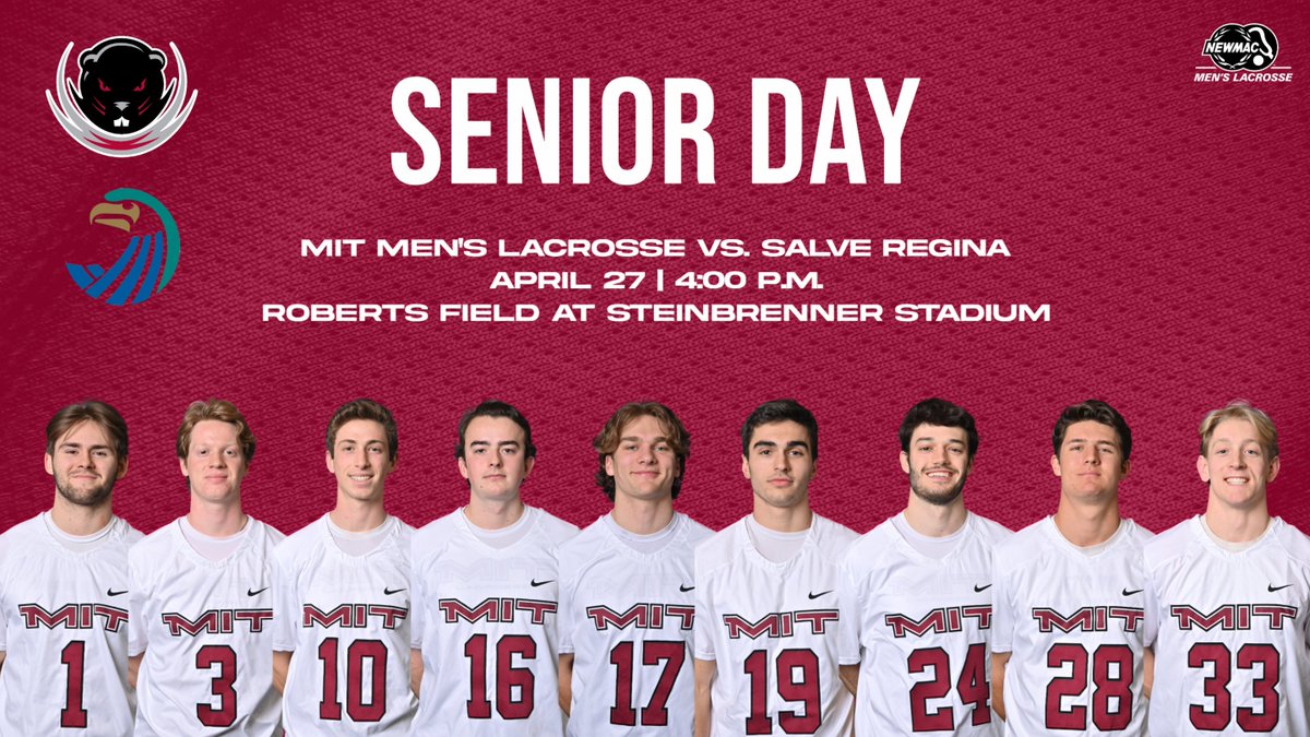 SENIOR DAY! Men’s lacrosse hosts @SalveAthletics today at 4pm. Prior to the start of the game, we’ll celebrate the members of the Class of 2024. #RollTech > Program/Video/Live Stats: tinyurl.com/2s397vjn