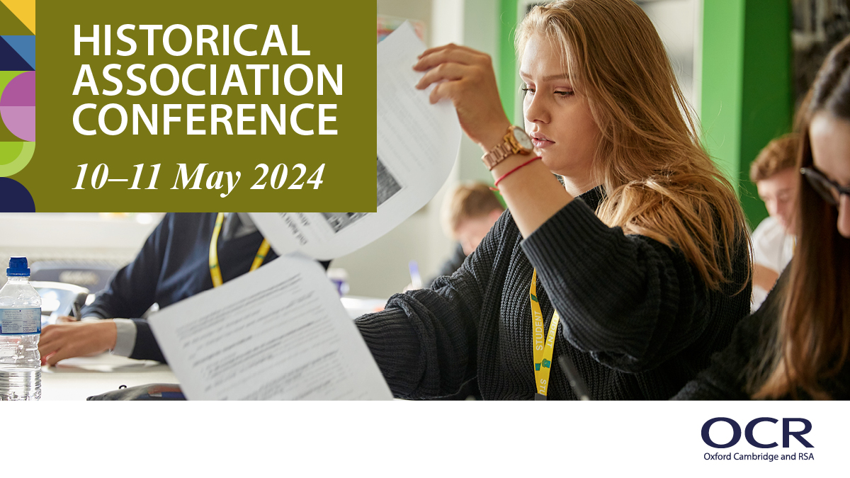 We're delighted to be at the Historical Association conference on 10-11 May. Exciting speakers, hands-on workshops and interactive sessions. ow.ly/e6qJ50Rl56E @histassoc #historyteacher #Alevelhistory #GCSEhistory #HAConf24