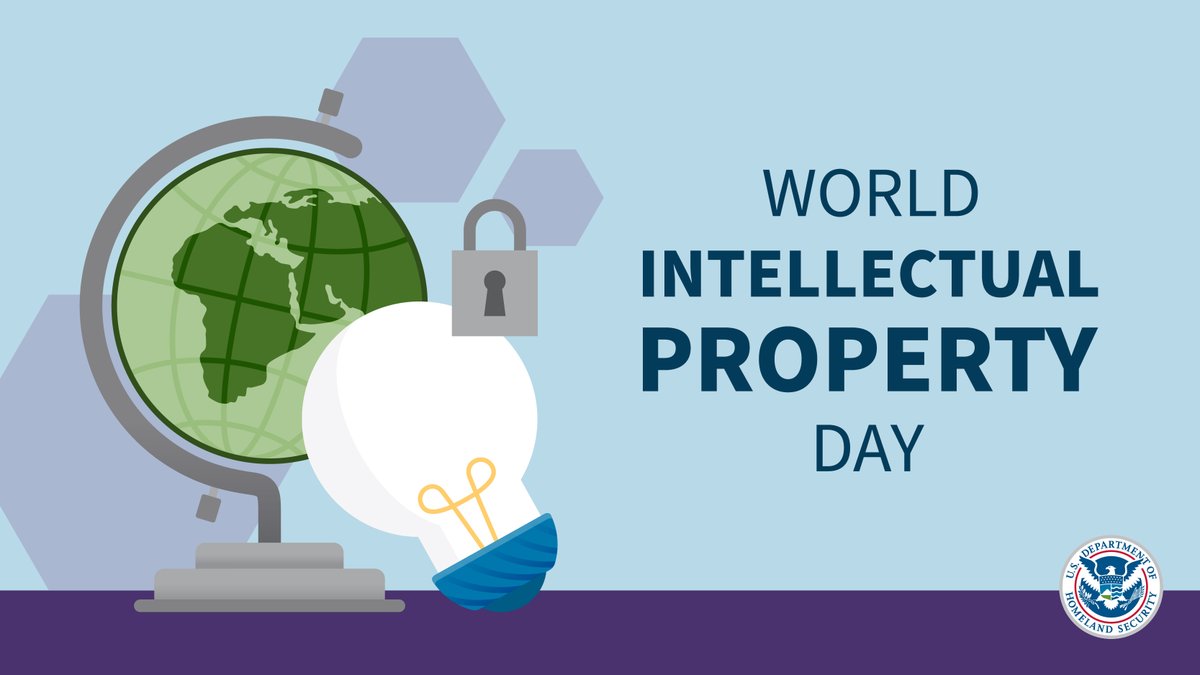 DHSgov's tweet photo. This #WorldIntellectualPropertyDay, we celebrate the link between IP, sustainability, and economic development. Our #IPRCenter combats counterfeit or adulterated goods posing a risk to public health, safety, and U.S. businesses. Learn more: ⬇️
https://t.co/xulvLakuEi https://t.co/d6HZuFrxKX