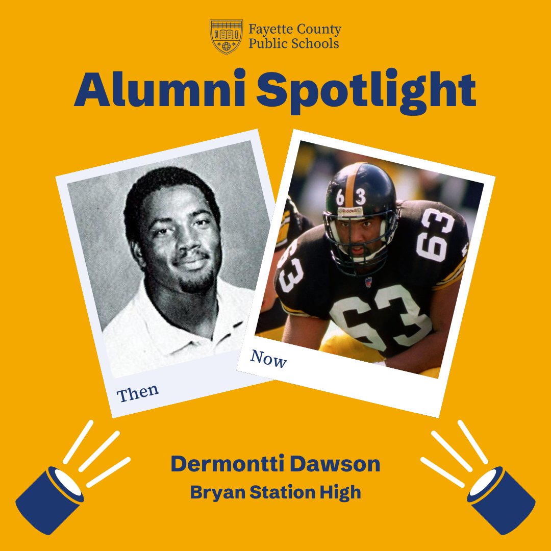 🏈 Did you know NFL Hall of Famer Dermontti Dawson is a graduate of Bryan Station High? Dermontti graduated in 1984 before joining the Kentucky Wildcats. He was drafted by the Pittsburgh Steelers in 1988, where he started in 181 out of 184 games. 📷 Steeler Nation