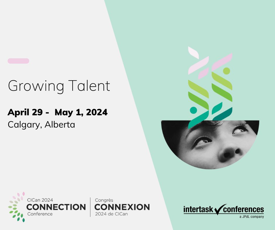 The Intertask team is pleased to support our client, @CollegesandInstitutesCanada (CICan), with their annual Connection Conference, April 29 – May 1, 2024, in Calgary.  #GrowingTalent #GreenerConference  #CTCC_Calgary