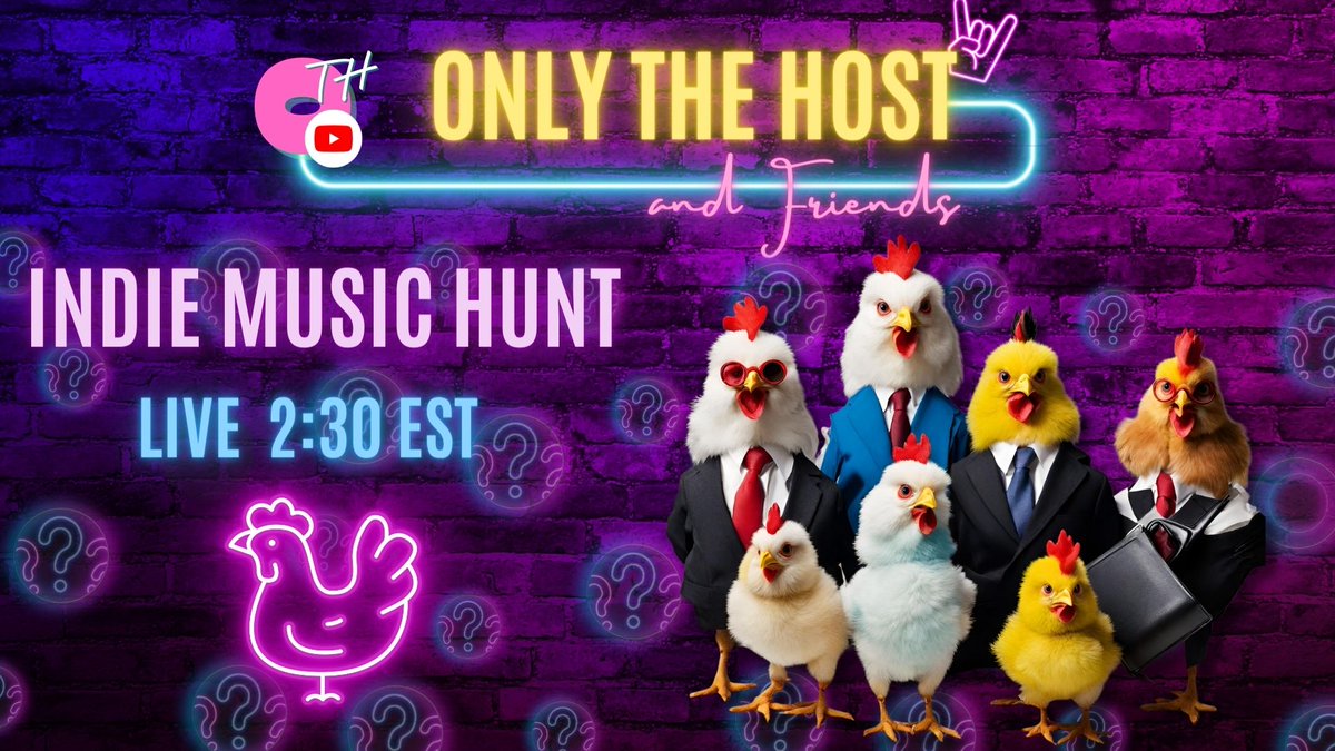 The Last Hunt of the Week - Live at 2:30 PM EST on the YouTube. Indie Music Hunt - (Episode 216) Only the Host and Friends Listen to Ind... youtube.com/live/F6LRp-9KR… The Hunted: @james_eap @skies_of_venus @beahmvon @nevo_music @MississippiSmth @_truckdog_ @The_23s