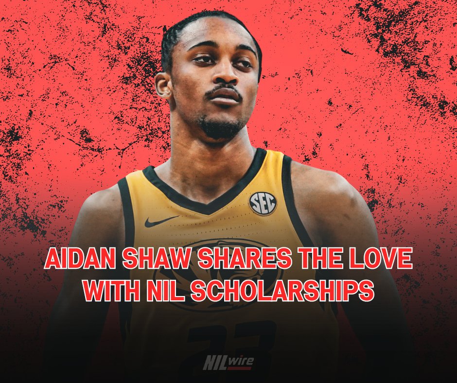 Missouri basketball’s #AidanShaw is using his NIL deals to pay it forward – literally. Instead of pocketing the cash he’s earned, Shaw is giving out scholarships to graduating high school seniors as they prepare for their first years of college. All recipients have been Kansas…