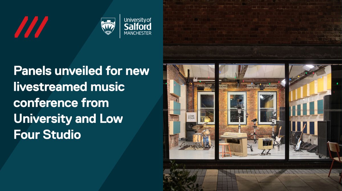A 'one-of-a-kind event that will be accessible to all who work in and care about Greater Manchester's music industry' is on the horizon at Salford as plans for new livestreamed music conference are unveiled 🎵 Read more here -salford.ac.uk/news/panels-un… #SalfordUni
