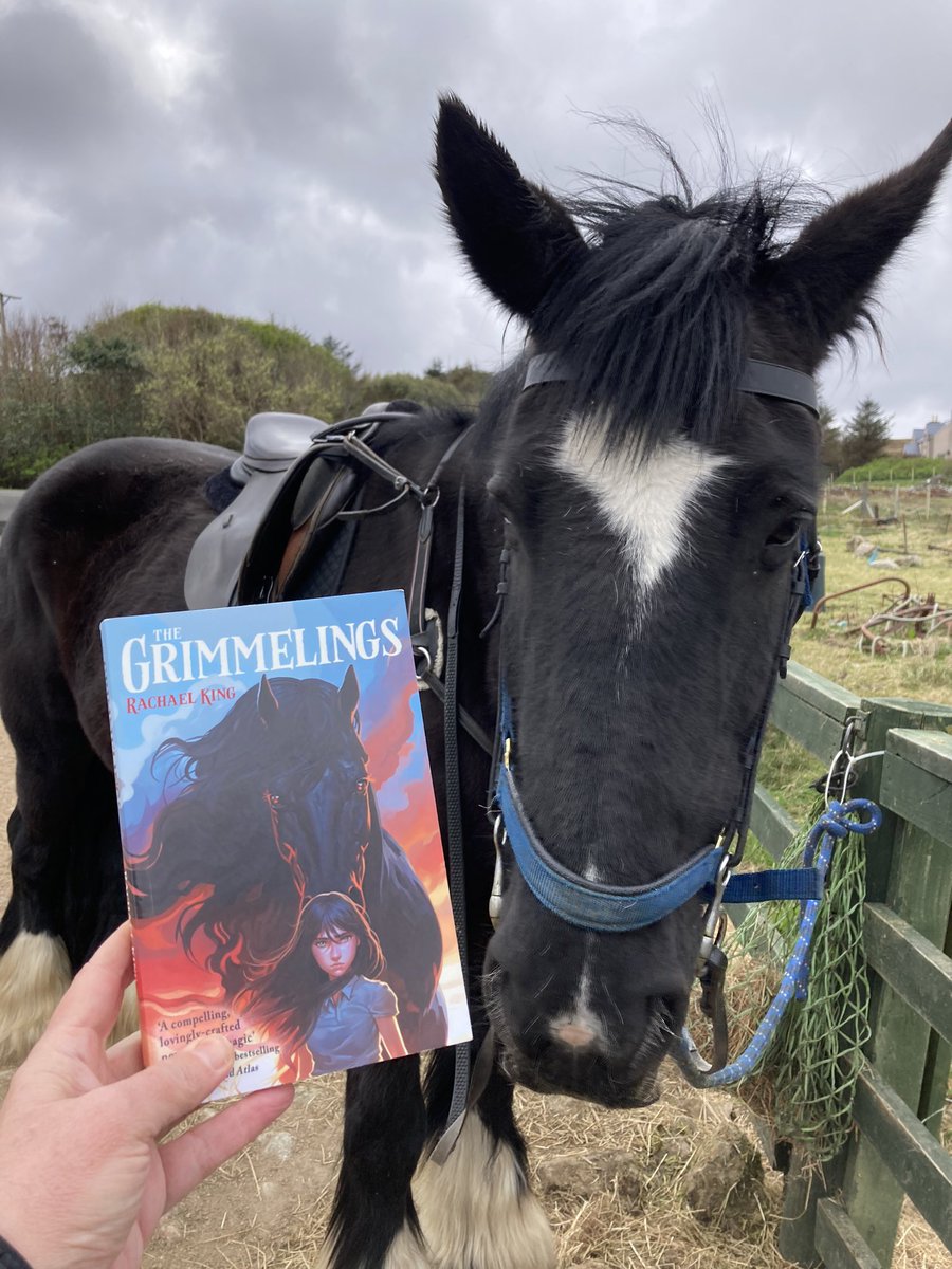 The Grimmelings is out everywhere else in the UK around 9 May with the fabulous @guppybooks (modelled here by Hannah at Traigh Mhor Horse Trekking on the Isle of Lewis - fitting for the setting of the novel! IYKYK).