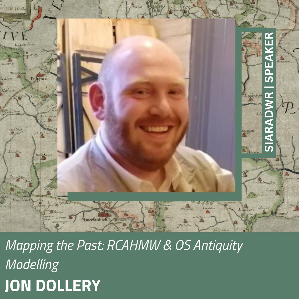 This year's #CartoCymru2024 symposium will see us welcome @jrdollery, Mapping Officer at @RCAHMWales since 2013. A Fellow of @RGS_IBG, his presentation will look at 'Mapping the Past: RCAHMW & OS Antiquity Modelling'. 🔗 library.wales/events