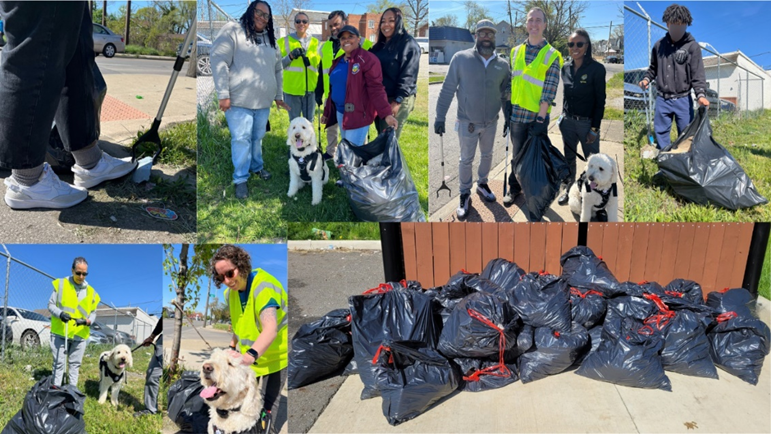 🧹COMMUNITY CLEANUP 🪠 It’s amazing what partners can do when they come together. DYS staff & former youth joined @columbusgov and @columbushealth as part of an #EarthDay cleanup in Linden to kickoff #ReentryWeek. In total, 28 volunteers collected and filled 32 bags of trash.👏