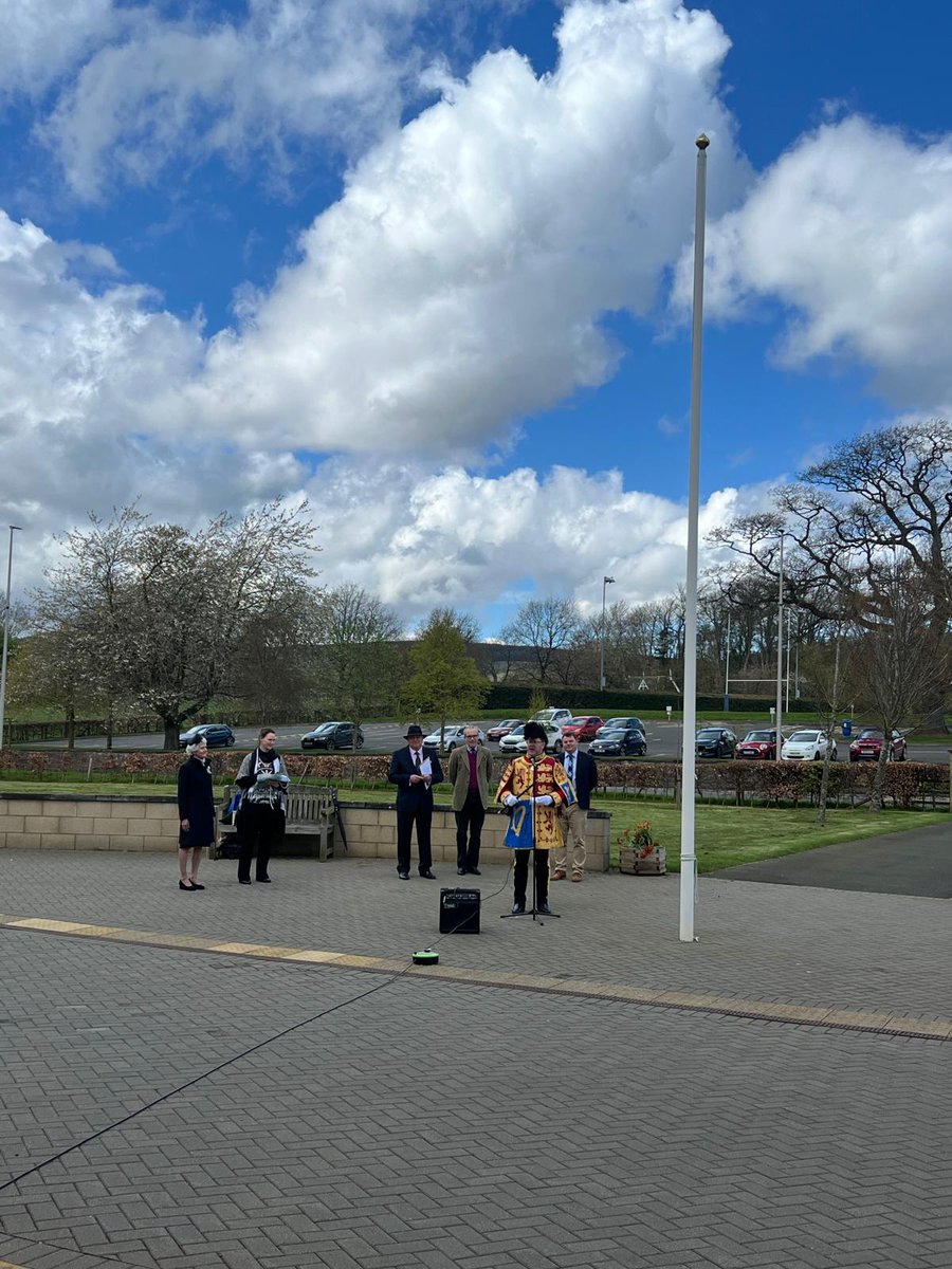 A pleasure to attend the ceremony to raise the new flag for Berwickshire. It looks fantastic and everyone involved should be very proud of their efforts.