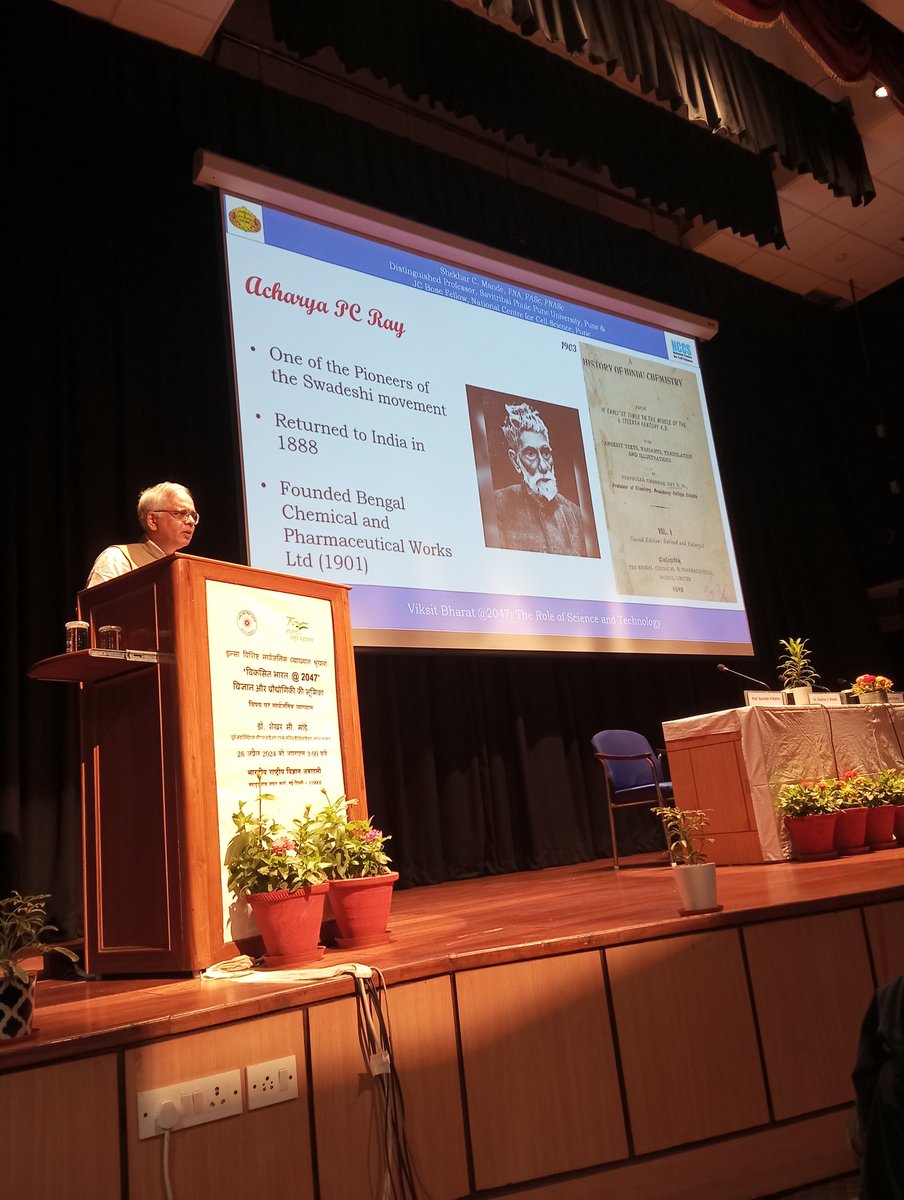 Dr. Shekhar C Mande, Former DG CSIR & Secretary DSIR, has delivered a lecture series under INSA Distinguished Public Lecture on Viksit Bharat @2047, The Role of Science & Technology at INSA Auditorium on 26 April 2024. @shekh