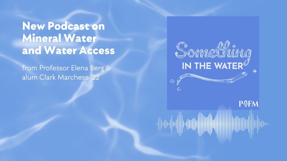 🎧 New podcast from AUP Professor Elena Berg and #AUPAlumni Clark Marchese '21! This series looks at the fine water industry and unpacks the complex relationship between bottled #water and #sustainability. Listen to the trailer at loom.ly/kCgwrYI