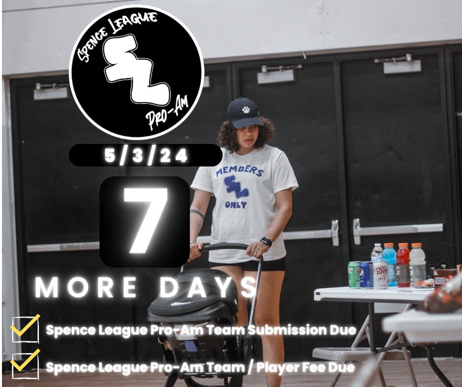7 DAYS AWAY 🏁

*Email or DM for any questions*

📸 @chrisd1or 

#SLPA24 #WinTheLeague #BetterMembers #MembersONLY