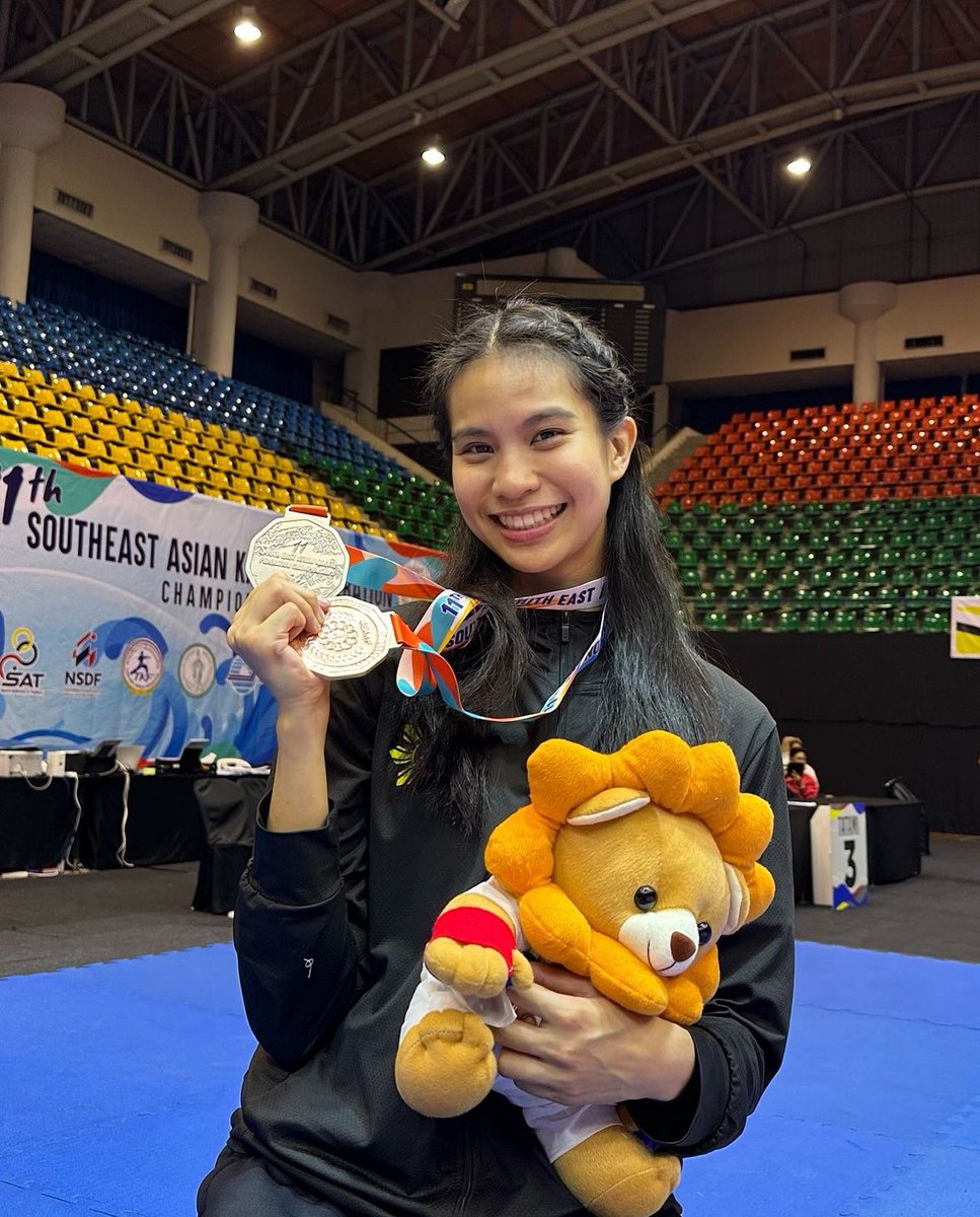 OUR GIRL 🙌🏼 Congratulations on winning 🥈 in the Women’s Senior -61kgs kumite at the 11th Southeast Asian Karate Federation, @jamieberbslim! We are so proud of you! 🇵🇭❤️‍🔥 #JamieChristineLim #JamieLim #VMGTalent #Karate