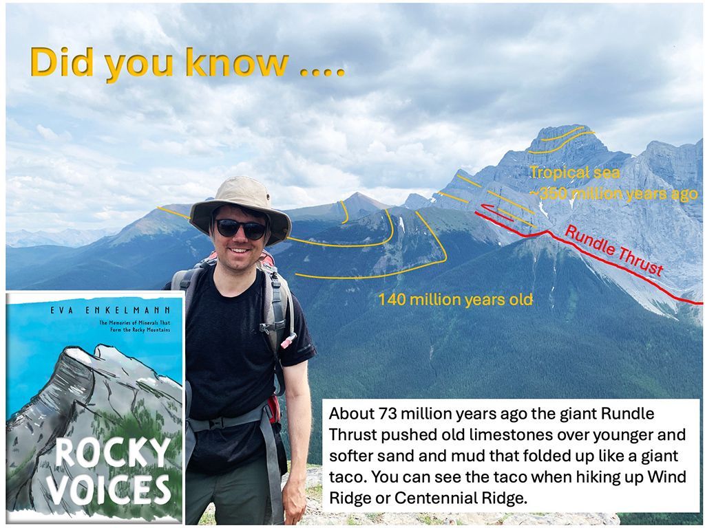 Eva Enkelmann (@geoenkelmann) on Twitter photo Plan your next adventure and learn about Earth's stories. Wind Ridge is a great hike to explore geoscience stories. Pick up a copy of #RockyVoices at the Museum or book store <a href="/TownofCanmore/">Town of Canmore</a> <a href="/Banff_Town/">Banff Town</a> or online buff.ly/41HBuqk Plan your next adventure and learn about Earth's stories. Wind Ridge is a great hike to explore geoscience stories. Pick up a copy of #RockyVoices at the Museum or book store <a href="/TownofCanmore/">Town of Canmore</a> <a href="/Banff_Town/">Banff Town</a> or online buff.ly/41HBuqk