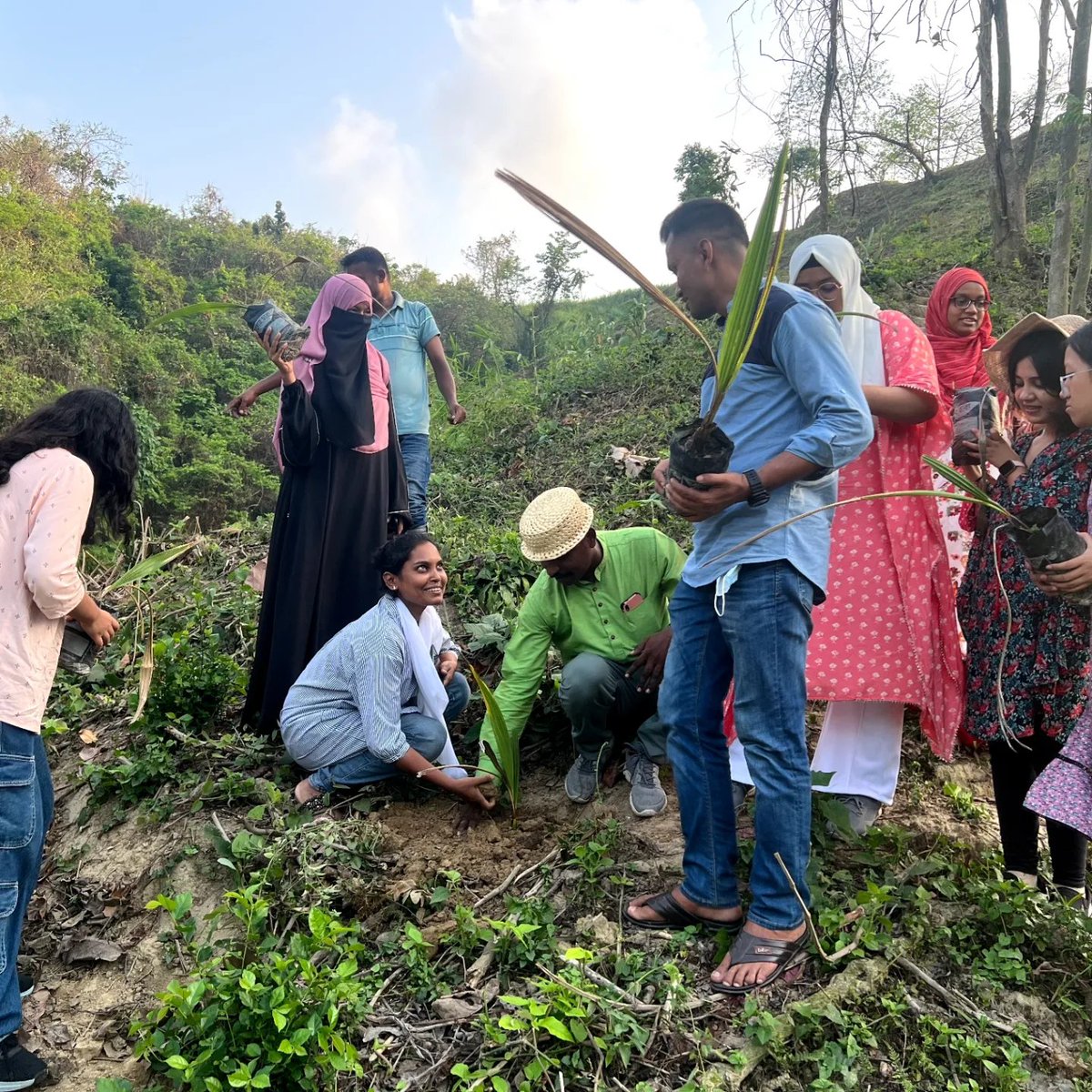 GBP held a day-long skillshare programme on Palmyra palm craft works and nurturing nursery at home with 25 women from Sitakund by the Runner-ups of the on-campus round of the Hult Prize at AUW 2024 and GBP Nursery Warriors.