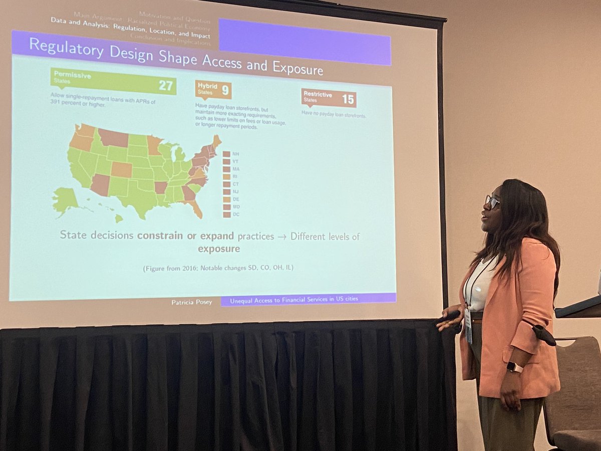 Great research on the mechanisms of racial capitalism 

@patriciaDposey on the fringe economy of predatory financial services and John Robinson on the capture of affordable housing production by investors (LIHTC)

shaping the lived experience of working class POC folks

#UAA2024