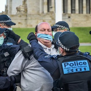 Dear pro-Palestinian protesters shocked, shocked, by the brutality of the goon squads cracking down on you, if you approved of this during 2020-2023 or just sat by in silence while it happened ... seriously, what the fuck did you think that was going to lead to?