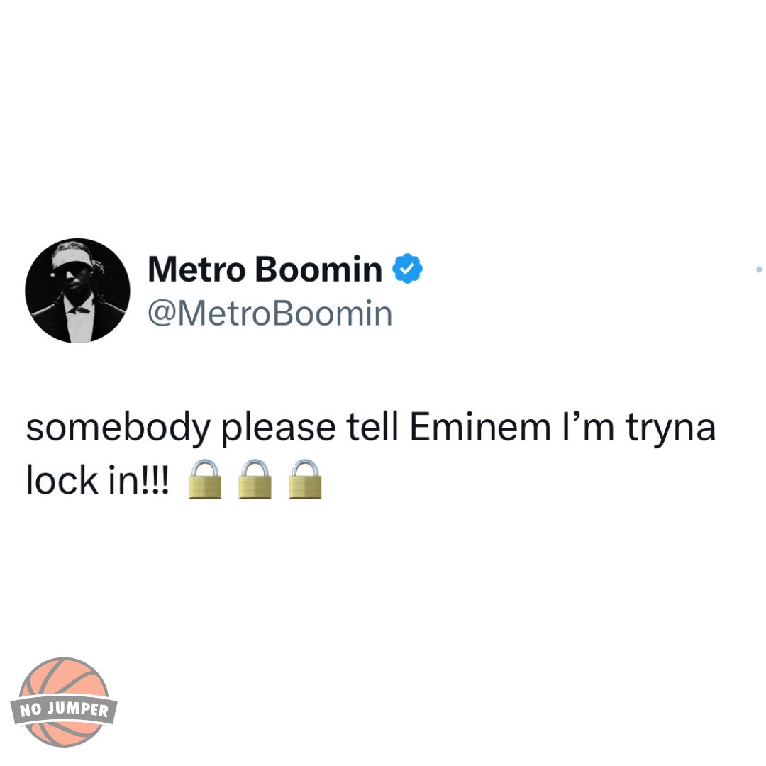 Metro Boomin wants to lock in with Eminem 🔥