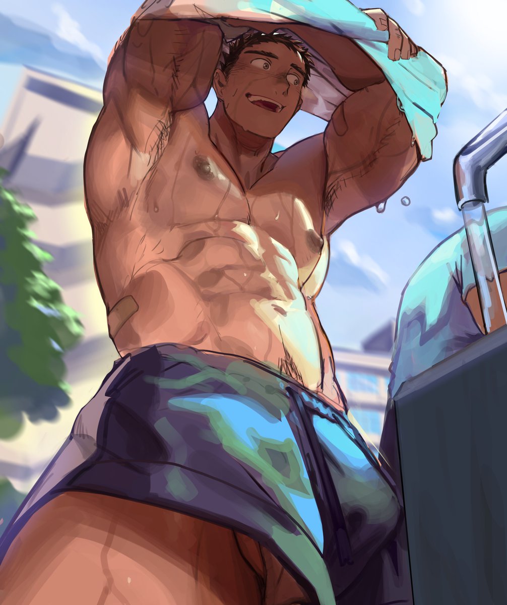 水飲み場で服濡らすやつ