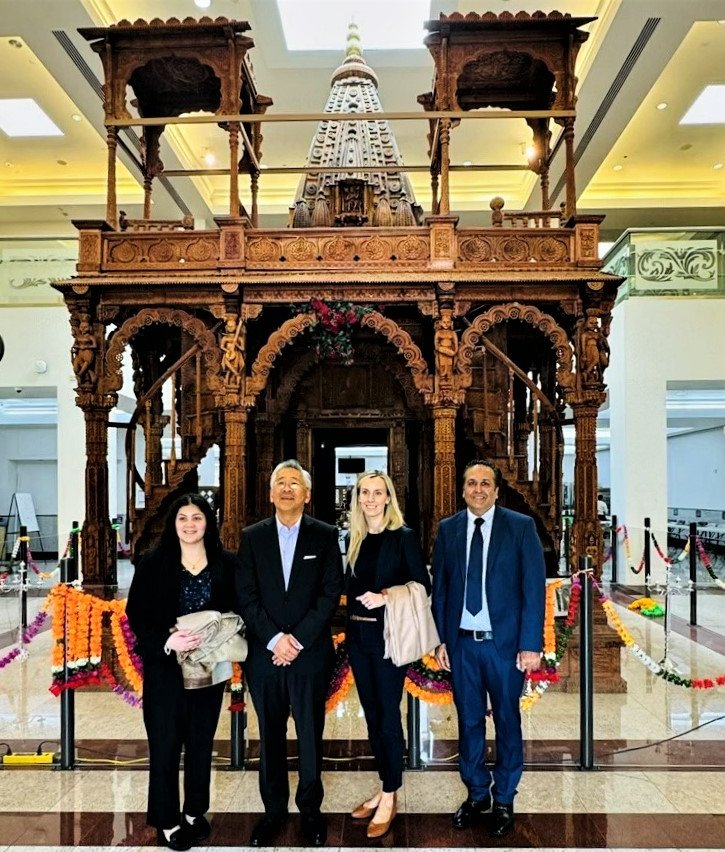 Grateful to @JainaOrg at @jaincenter for hosting SCA at their beautiful temple to hear about their charitable services, initiatives to promote non-violence, and to preserve Indian cultural heritage while increasing understanding about Jainism in the US.