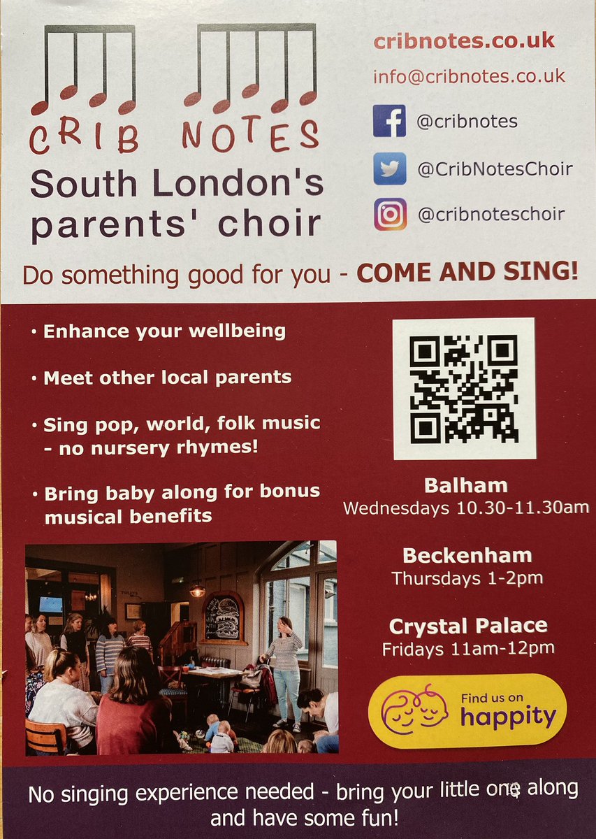 Crib Notes - South London Parents' choir (@CribNotesChoir) on Twitter photo 2024-04-26 14:12:56