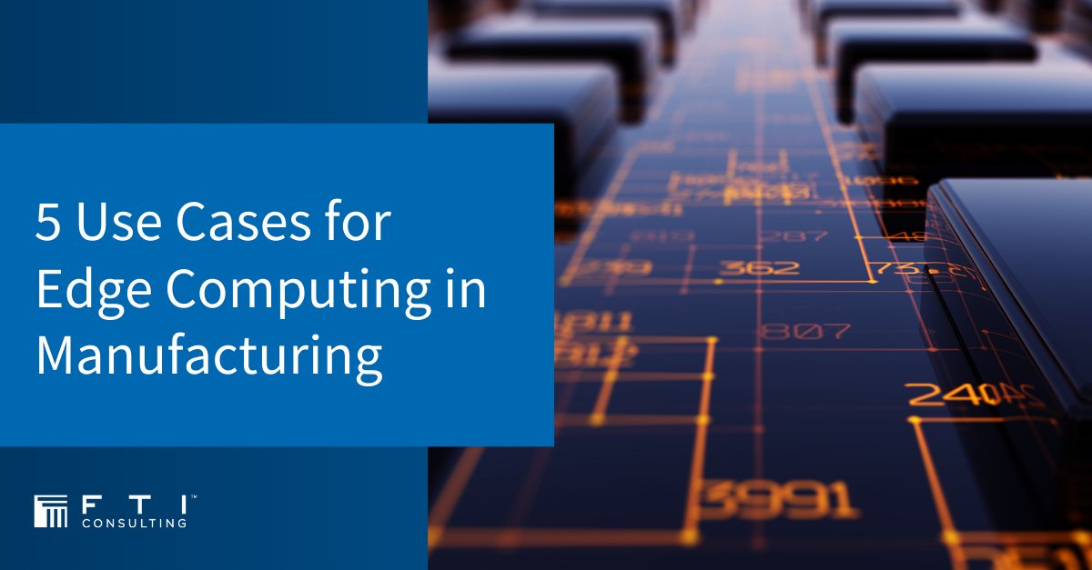 #Edgecomputing is one of many tools that can help businesses improve #manufacturing operations. Senior Managing Director Shubho Ghosh discusses the #technology via @TechTargetNews: bit.ly/3vY6QPz