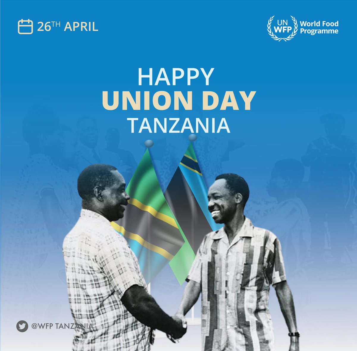 Celebrating Unity & Harmony on Union Day - a moment of pride for Tanzania and Zanzibar as we unite in the fight for food 🥘 & nutrition security. Together, we #TanzaniaAt60 🤝 #Zanzibar strive for a brighter future #UnionDay