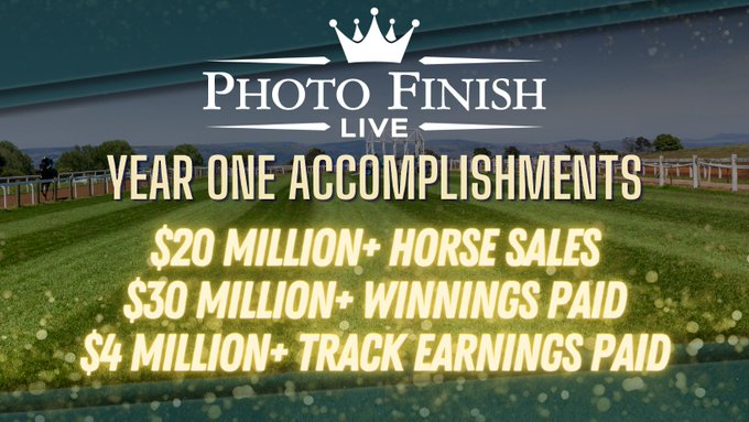 🚨 REPORT: @photofinishgame, a Virtual Horse Racing Game built on @solana Blockchain, reveals its Yearly Accomplishments. ▶️ Horse Sales: $20M+ ▶️ Winnings Paid: $30M+ ▶️ Track Earnings Paid: $4M+'