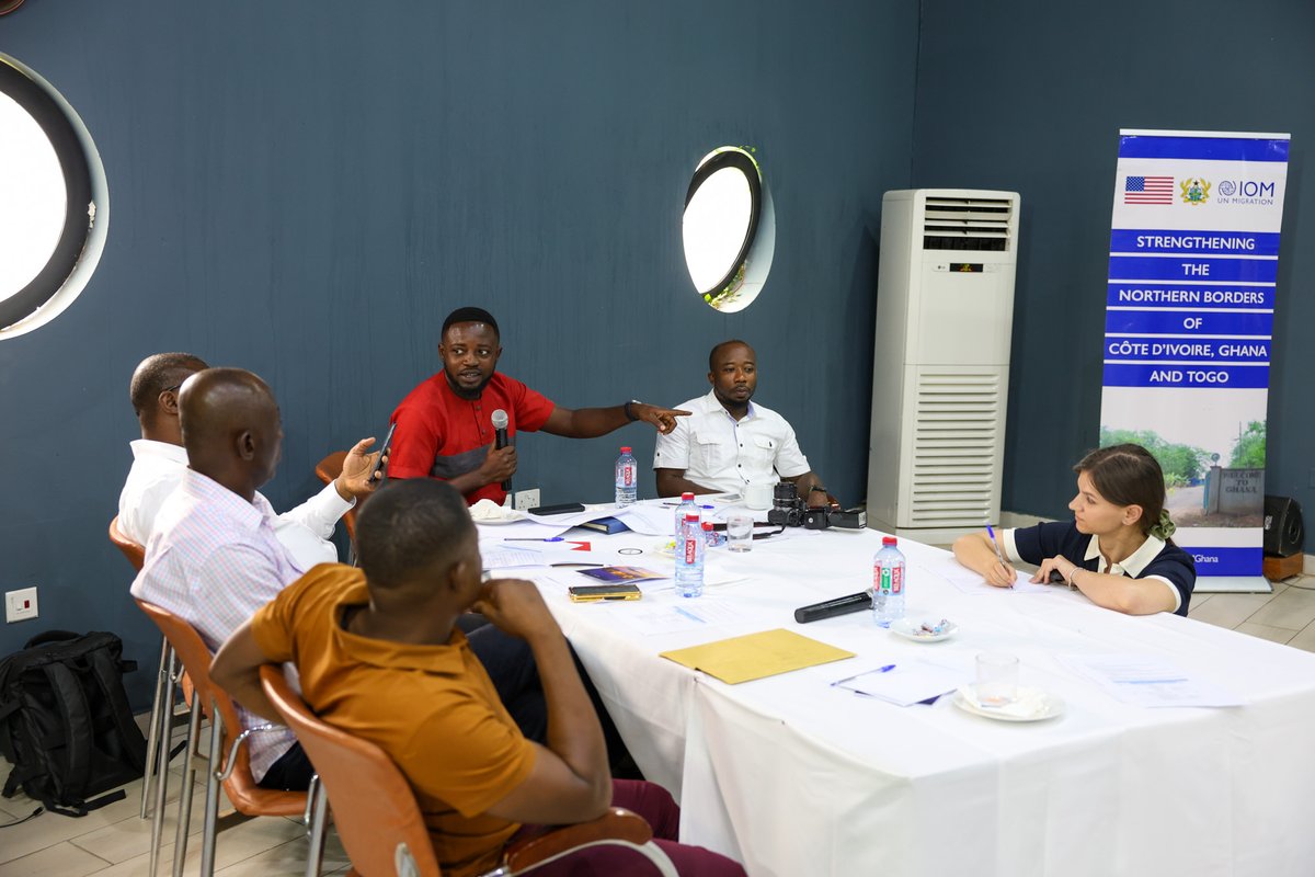 With funding from <a href="/StateINL/">US Dept of State INL</a>, <a href="/NADMOGHANA/">NADMO GHANA</a>, IOM Ghana &amp; <a href="/PreparedPPI/">Prepared International</a>, held a workshop with key stakeholders to finalize a cross-border humanitarian crises response plan. A one-day tabletop simulation exercise was also conducted to identify gaps in the plan and discuss solutions.