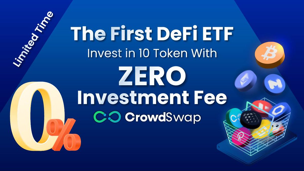 Zero Investment Fee on the BullRun ETF😍🚫💸 Exciting news! For a limited time, CrowdSwap is waiving the investment fee on its ETF. This special deal aims to make your investment experience even more rewarding. 🎉 Don't miss out, and be sure to share this fantastic deal with