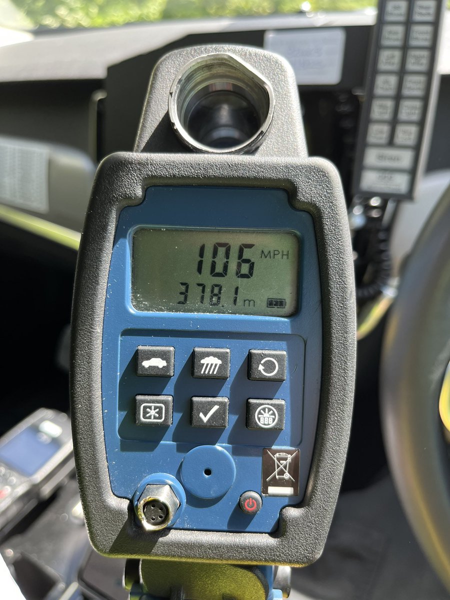 RP13 - Hemel Hempstead 

Two vehicles detected speeding this afternoon, both well in excess of the 70mph speed limit. 

Court appearances likely for both. 

400460