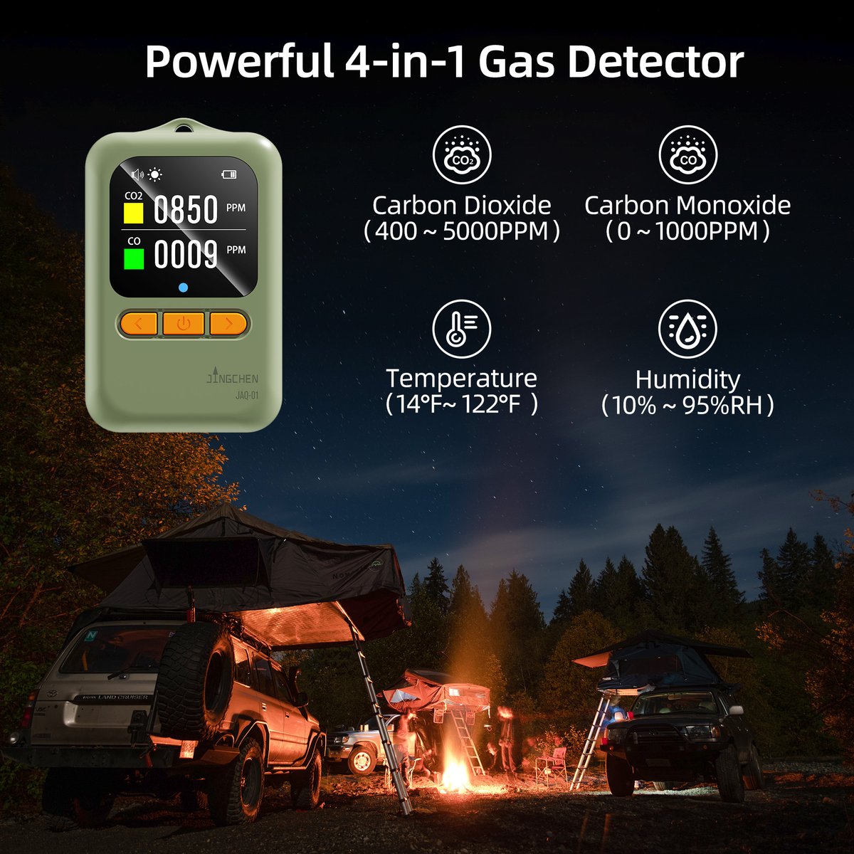When you go camping, this is a little something you must put in your backpack. It will keep you safe from the colorless, odorless, hidden killer-carbon monoxide.#camp #vancamp #carbonmonoxide #carbondioxide