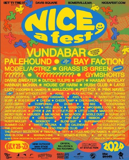 IfItsTooLoudBLG's tweet image. . @niceafest has an impossibly stacked line up that includes @Palehound, @Vundabar_band, @modelactriz, Hannah Mohan, TIFFY, @nobledust, and many, many more!
ifitstooloud.com/2024/04/nice-f…