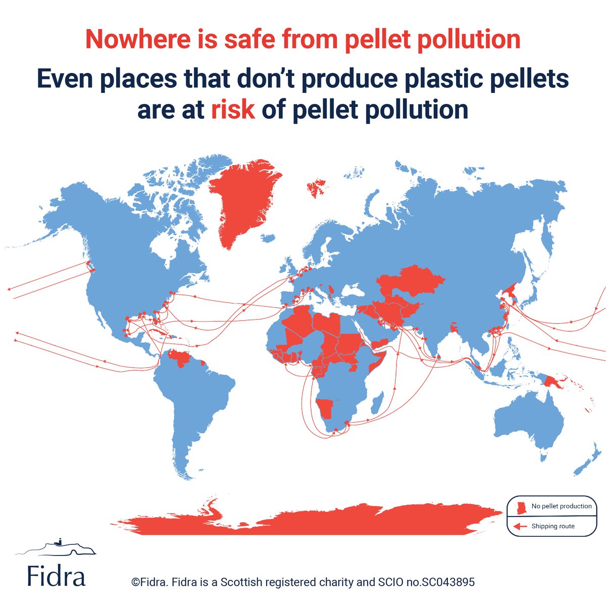 Plastic pellet pollution is a global issue🌍 Pellets spill into the environment all along the global plastic pellet supply chains. Even nations that don't produce pellets are at risk of pellet pollution Global action is vital to address this global issue! #PlasticsTreaty #INC4